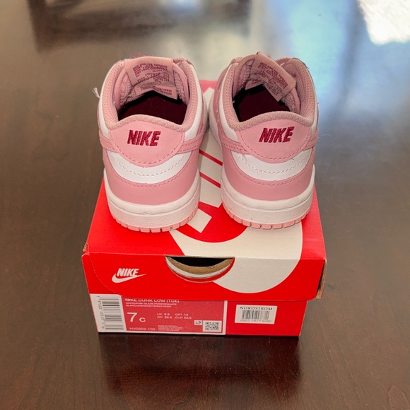 Nike Kids Dunk Low Rose Sneakers - Picture 4 of 11
